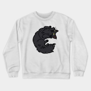 Ready to play--Black Cat Style Crewneck Sweatshirt